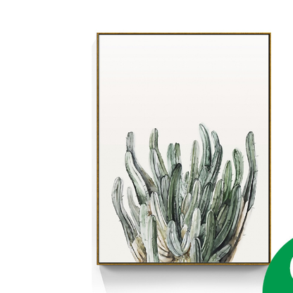 Tropical Palm Leaves Watercolor Canvas Prints (Set of 6)