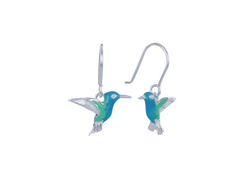 Fashion Vintage Blue Bird Earrings for Cross-Border Sale