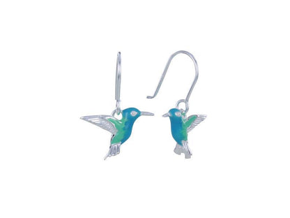 Fashion Vintage Blue Bird Earrings for Cross-Border Sale